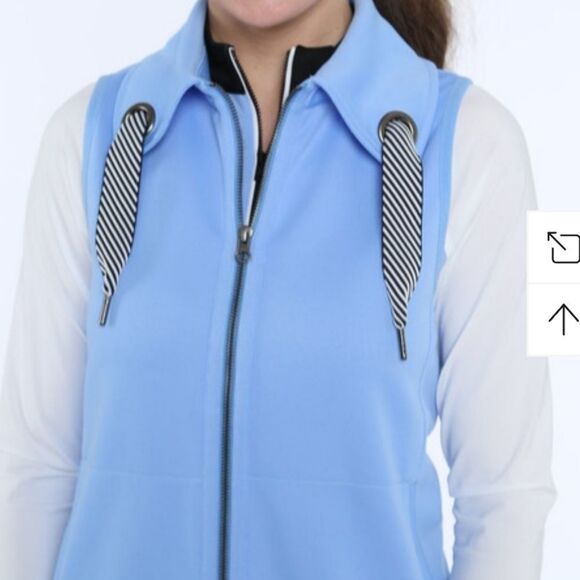 Belyn Key Jackets & Blazers - ⛳️ GOLF Belyn Key Pique Grommet Women's Golf Vest - Periwinkle.